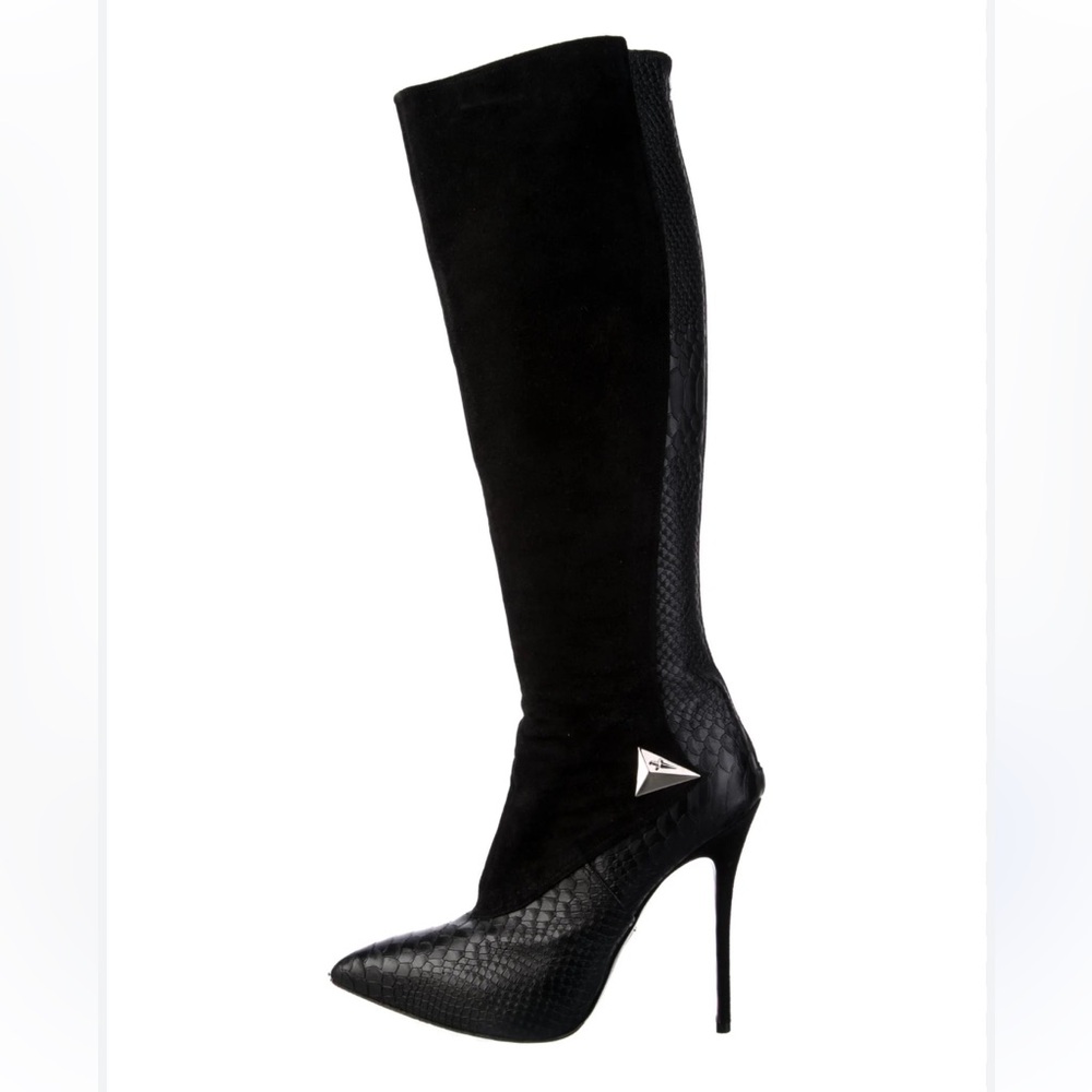 Cesare Paciotti Women Elegant Black Knee-High Boots